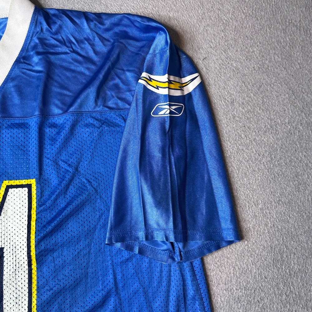 Reebok Football Jersey Mens 2XL Blue LaDainian Tomlinson Chargers #21 7075A 08 - Picture 9 of 14
